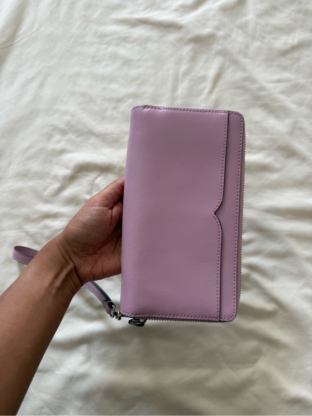 KATE SPADE | Payton Large Carryall Lavender Wristlet Wallet | - Picture 4 of 10